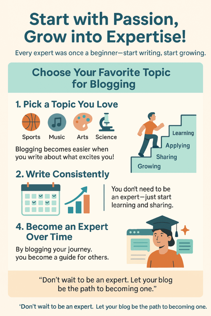 Start with passion, grow into expertise!